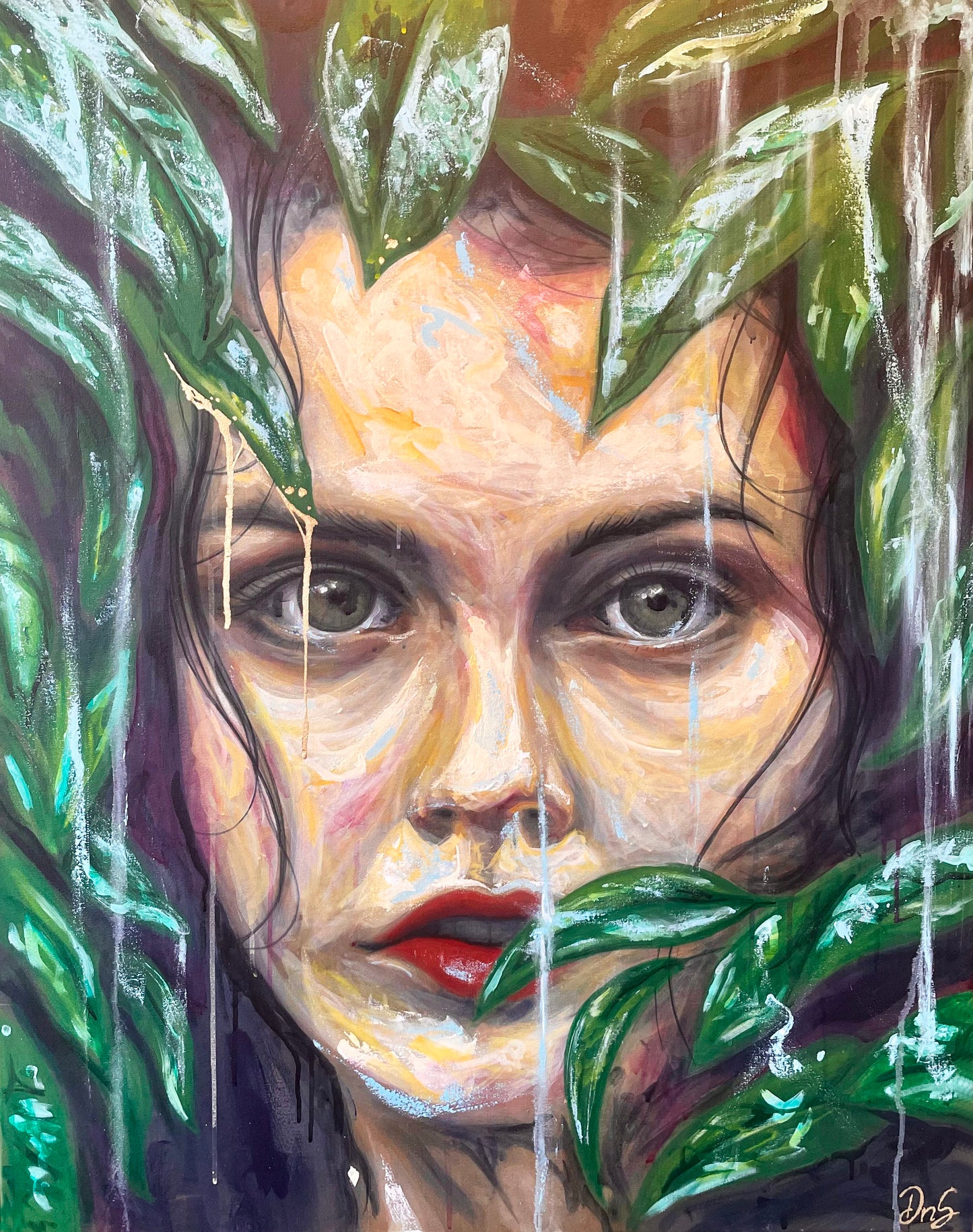 JUNGLE . woman portrait